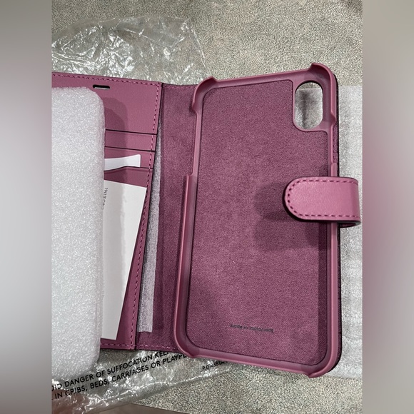 NWT rose coach iPhone X leather case - Picture 5 of 7